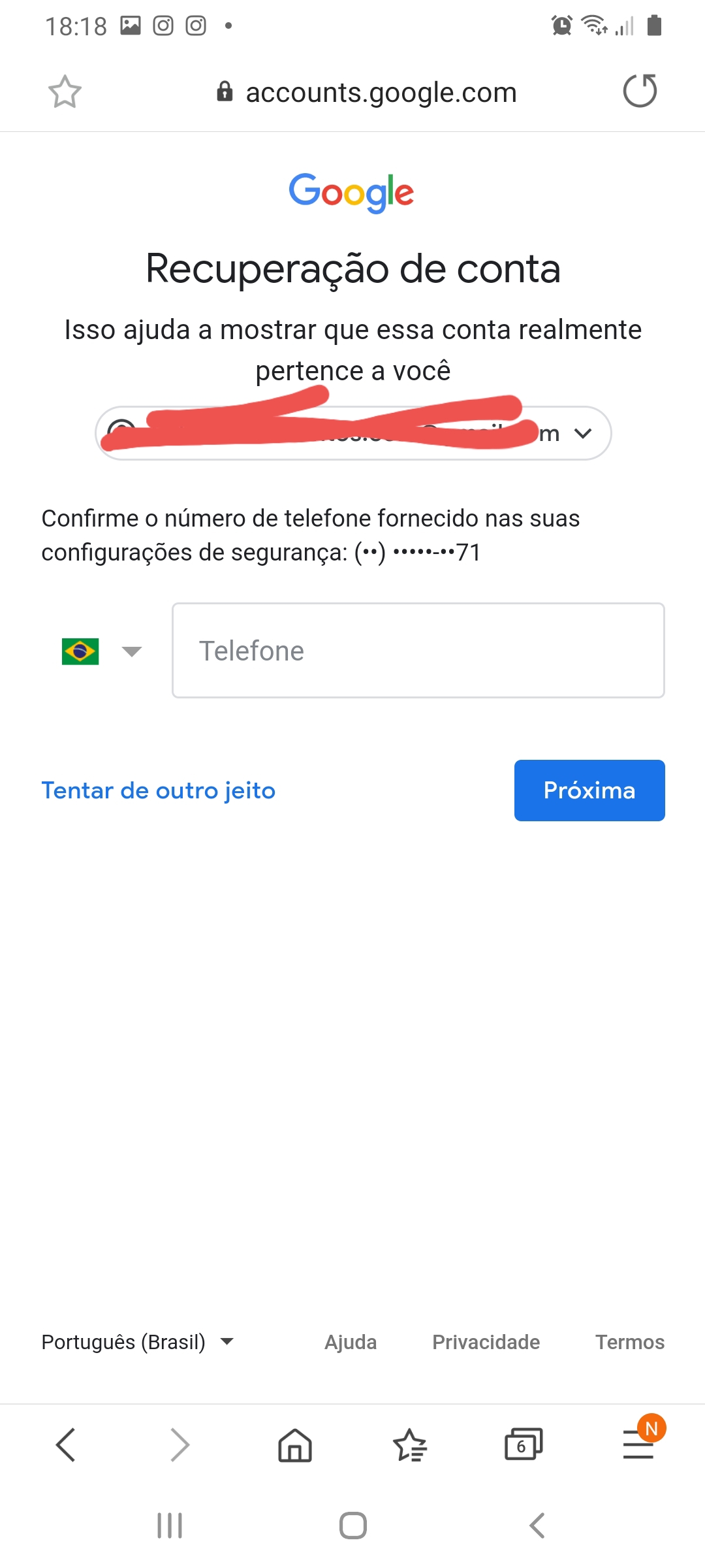 Não consigo recuperar minha conta google pois perdi o numero e o email de  recuperação - Comunidade Google Play