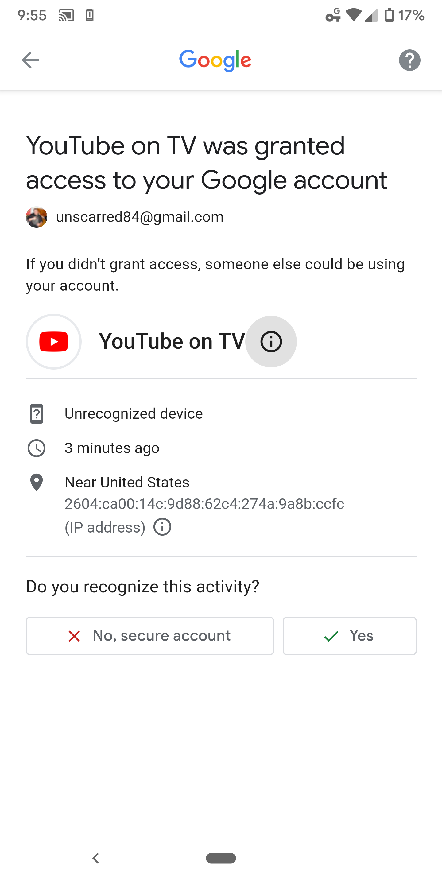 Você precisa de uma conta do Google para o YouTube TV?