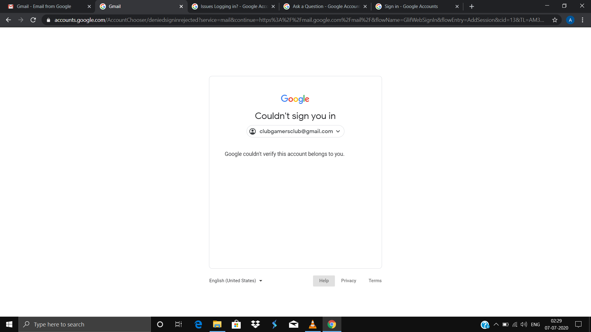 Why Google Can t Verify My Account Please Help Google Account Community
