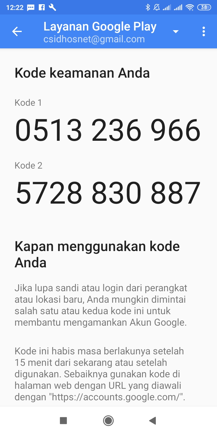 Akun Google Kode Keamanan : Setelah kamu membeli hp atau smartphone