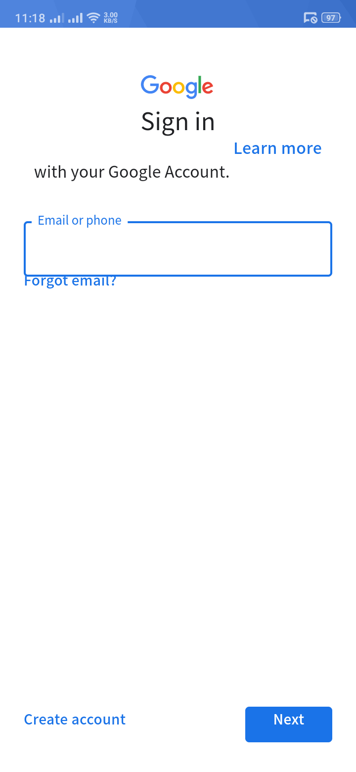 How do I sign in with my Google email?