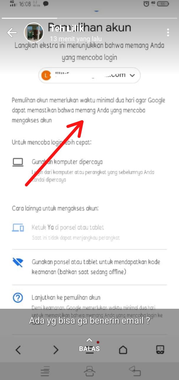 Cara mengetahui pin akun google