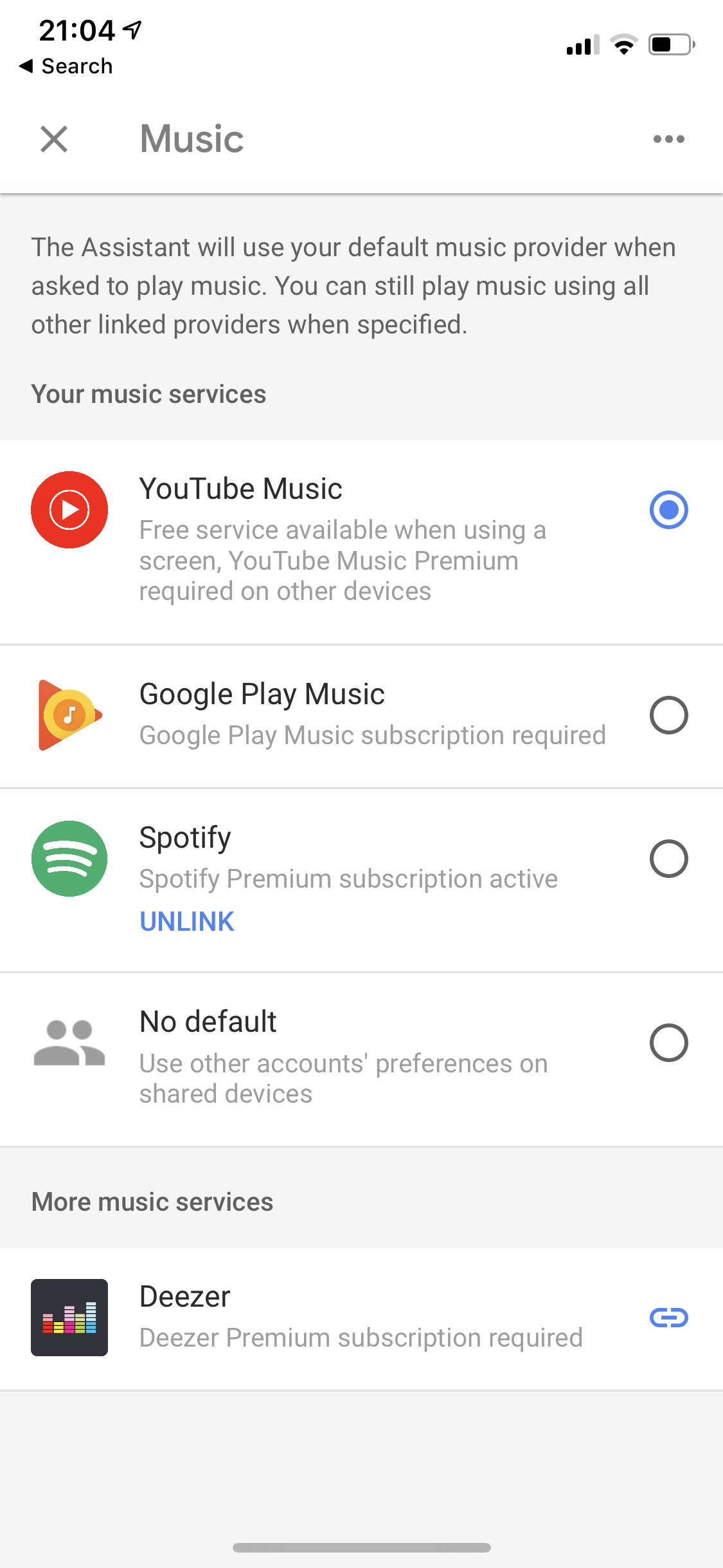 youtube music with google home