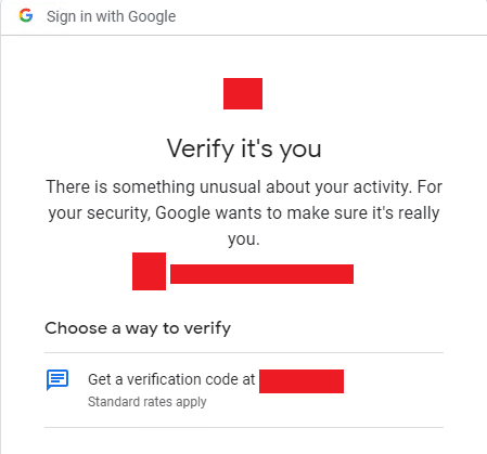 Verify It S You Is Only Providing The Old Number Even Though I Updated It Google Account Community