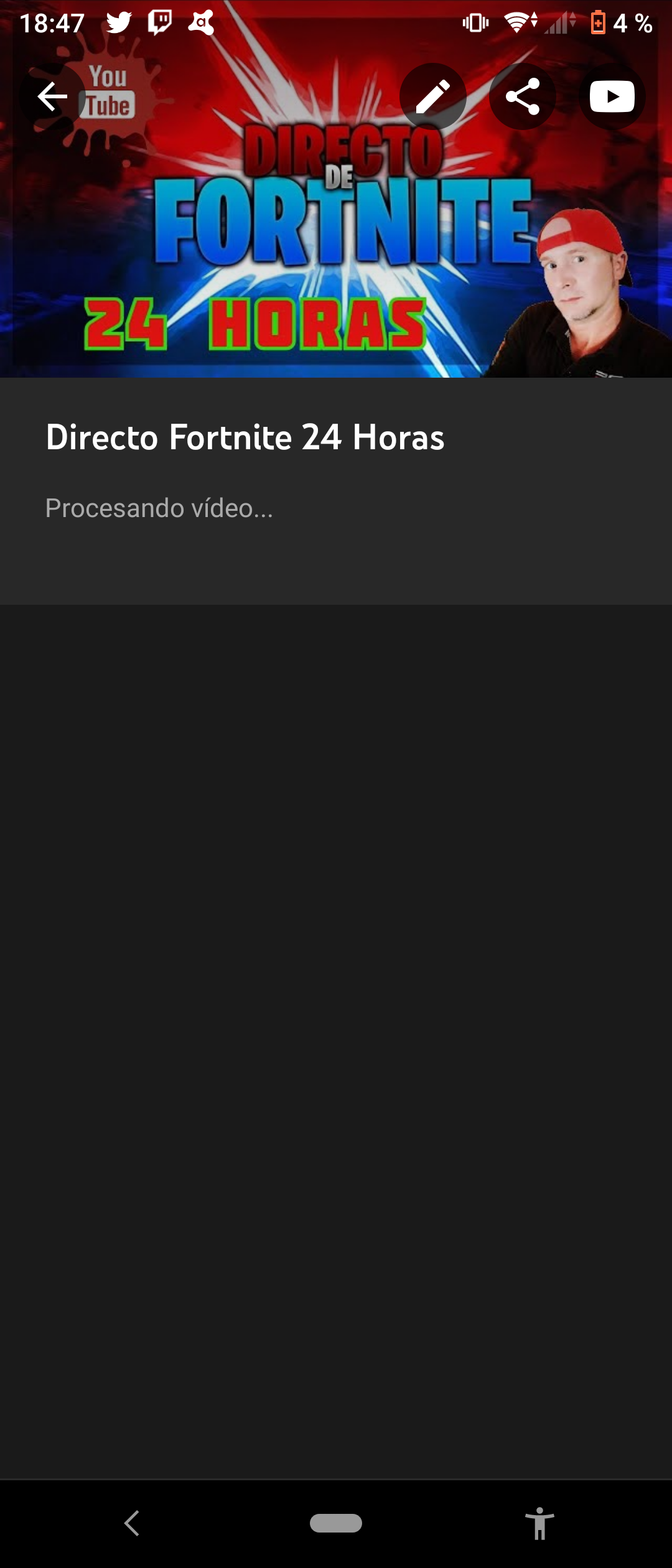 Hola hice un directo 24 horas el 25 de julio y me dice que se está  procesando el video cuanto tiempo - Comunidad de YouTube