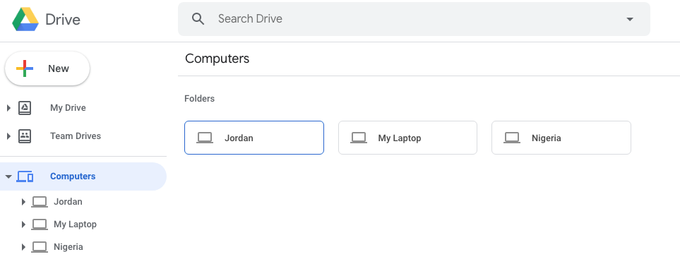 sync folders in google drive