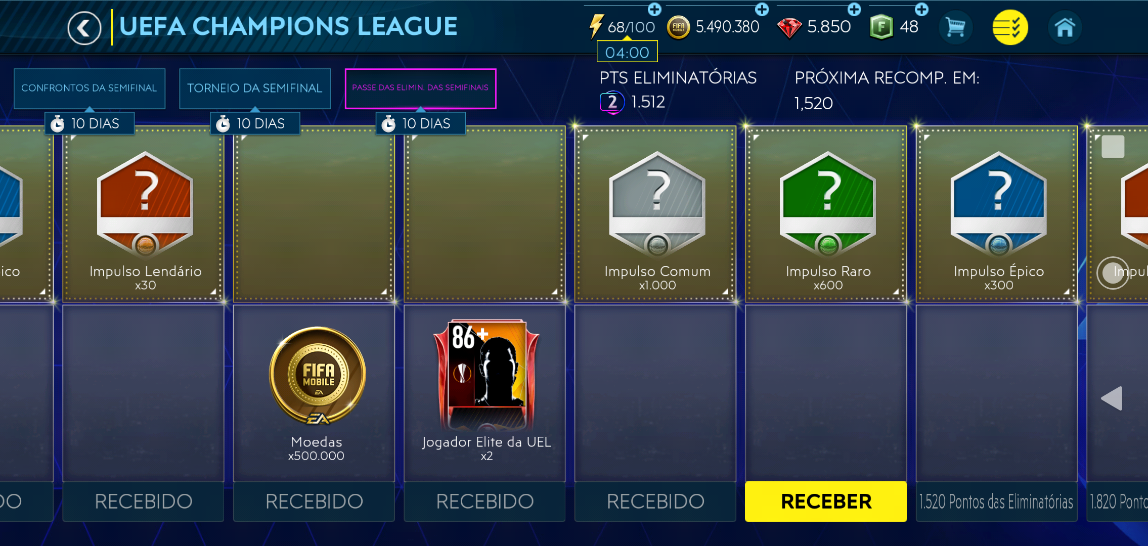 Eu comprei o passe da Champions league do jogo Fifa Mobile e eles me  roubaram parte do prêmio e agor - Comunidade Google Play