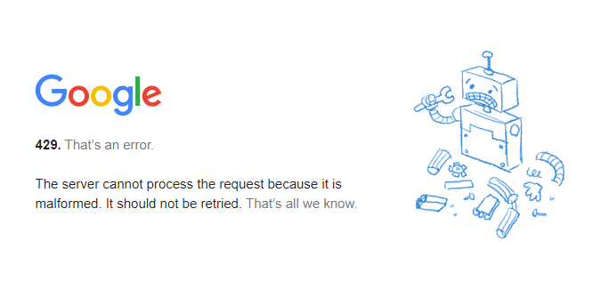 429 Error (While Login On Google Search Console) - Google Search Central  Community