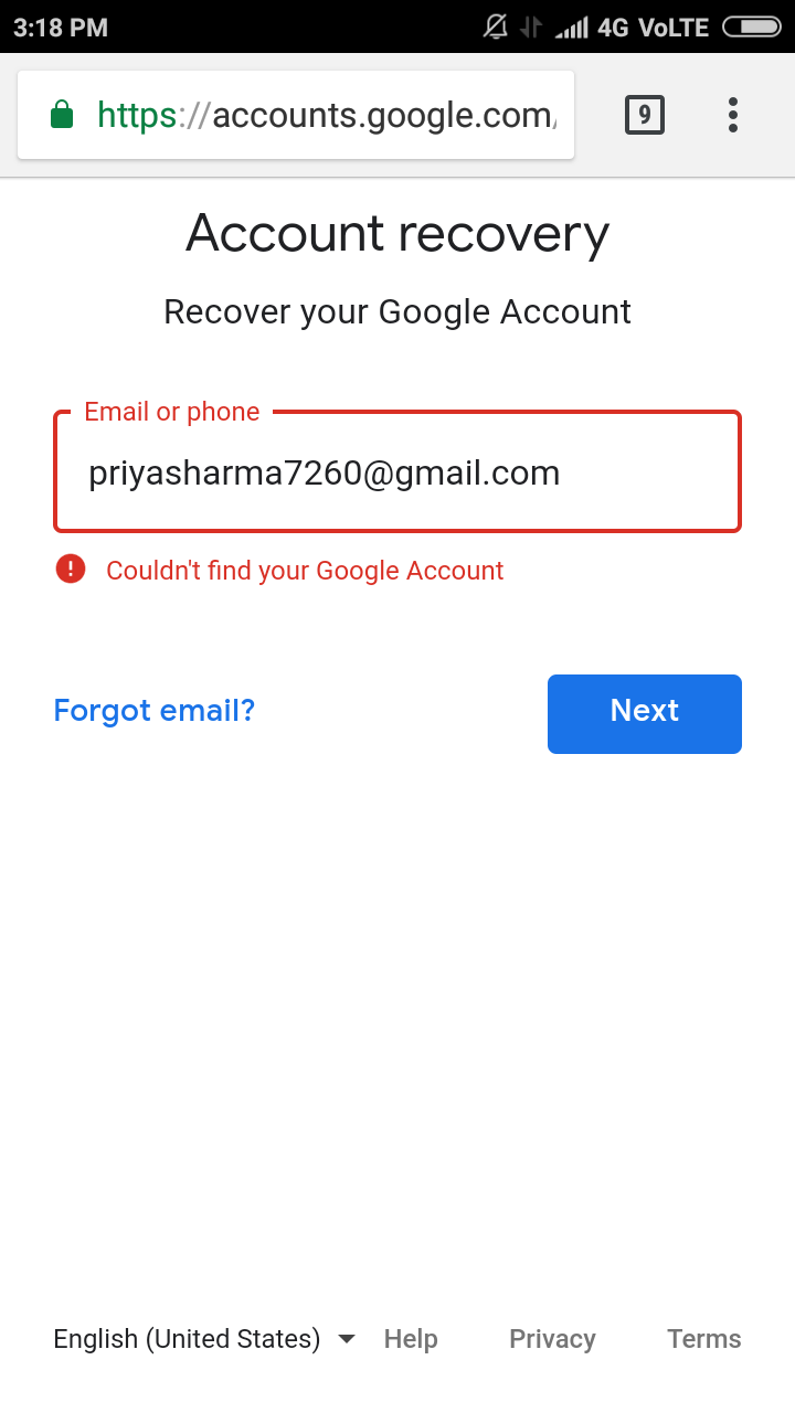 cannot print from mail for gmail