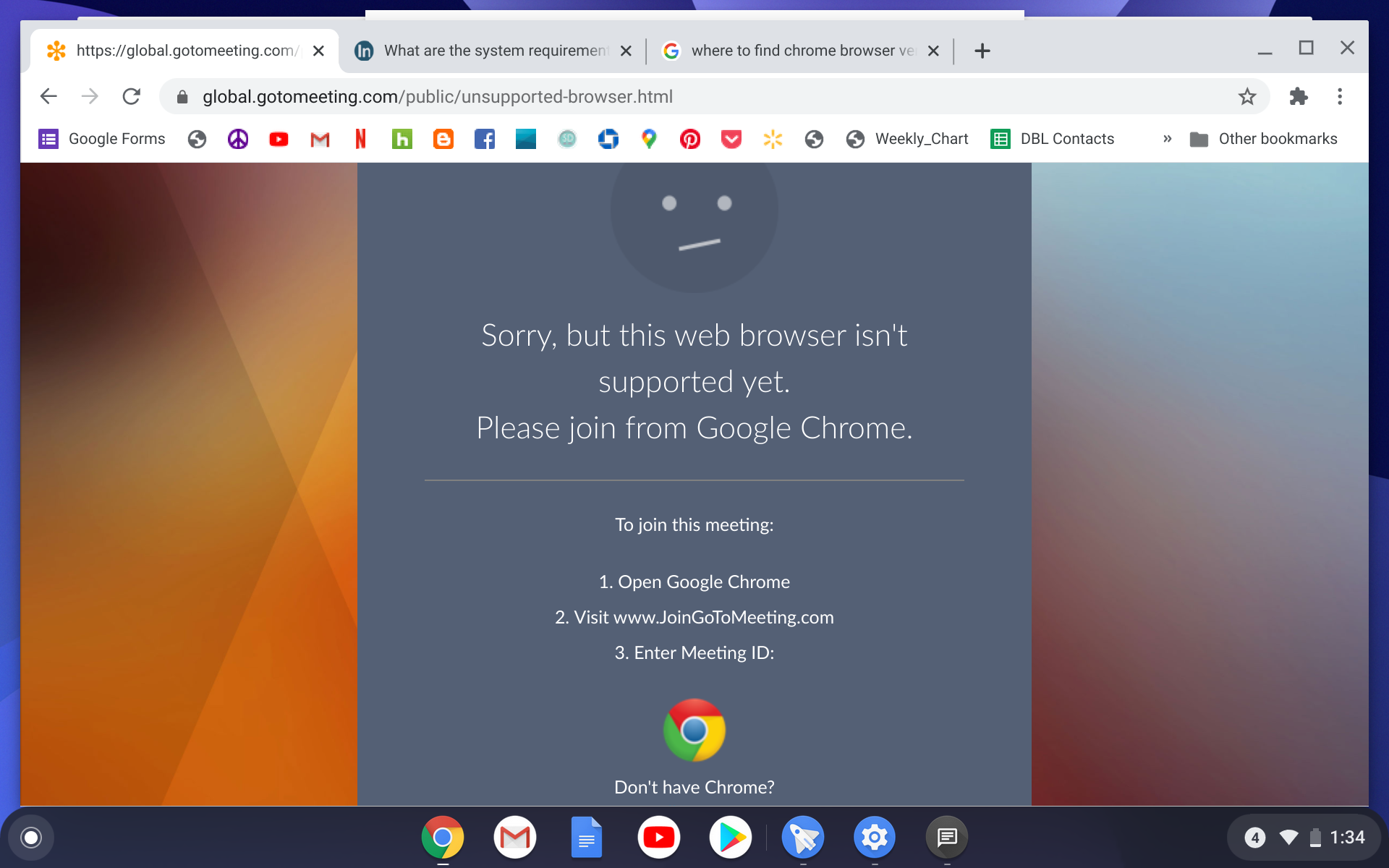 google chrome os support