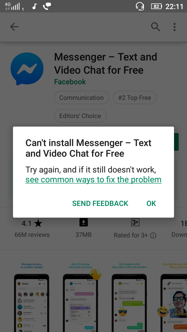 messenger not opening