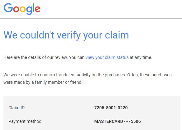 I have an unauthorized transaction I need to report - Google Play Community