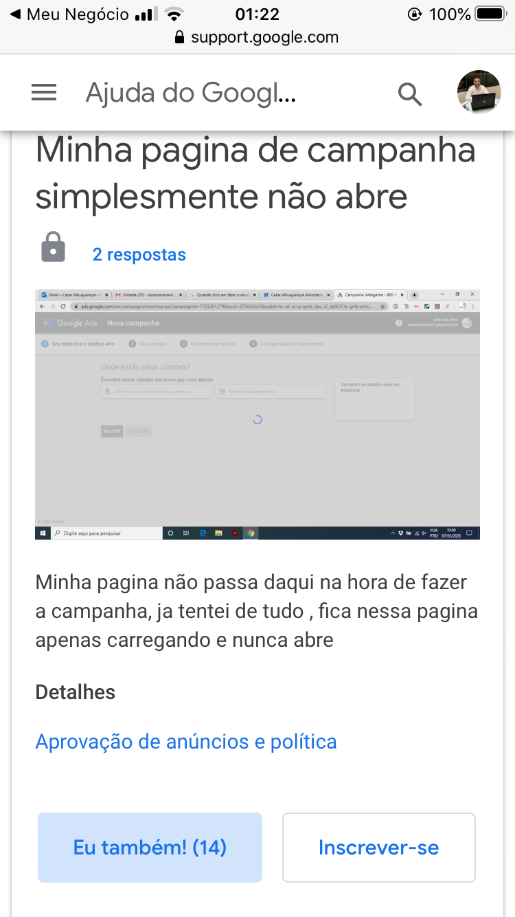 Bug] Os vídeos do curso Google Ads não estão carregando