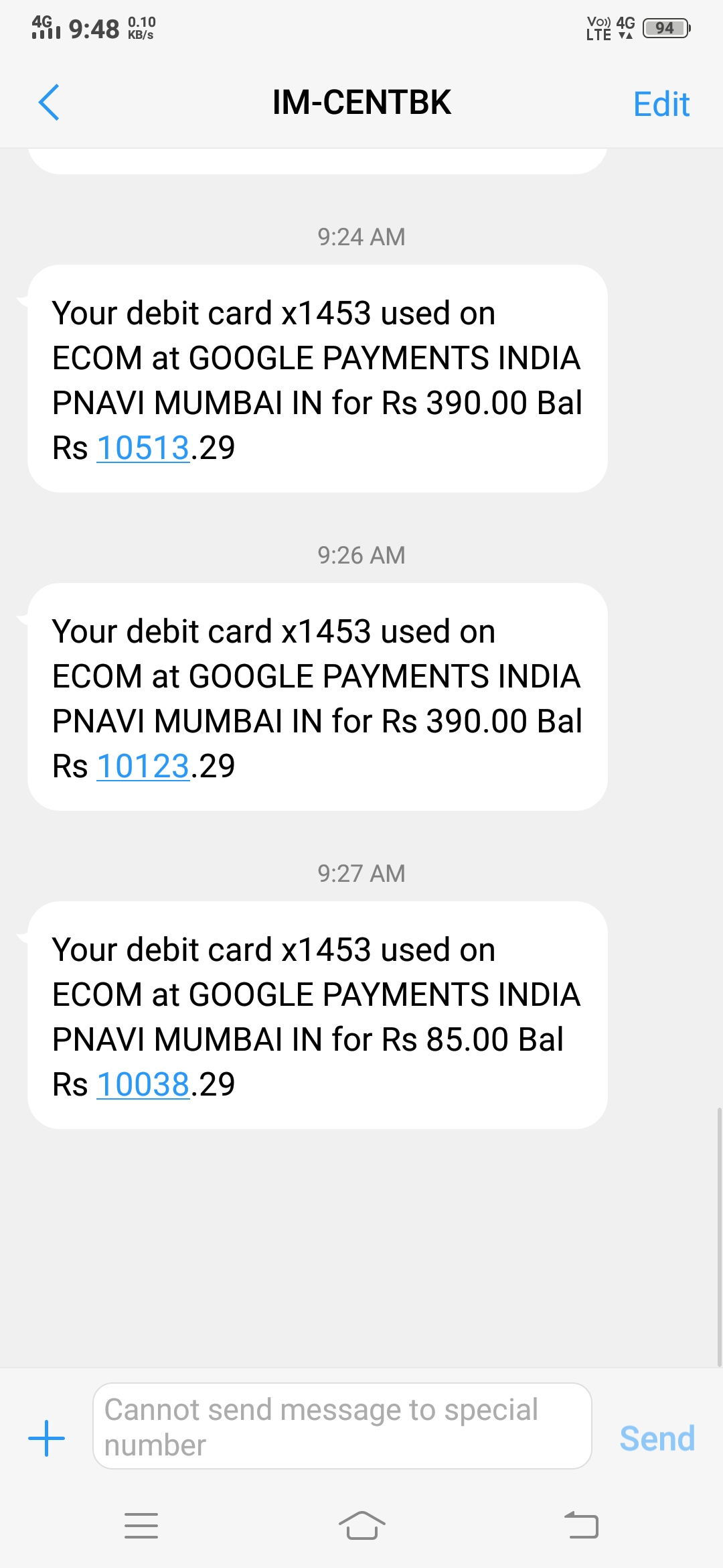 Hii My Money Has Deducted In App On Date 9 5 19 799rs And Another