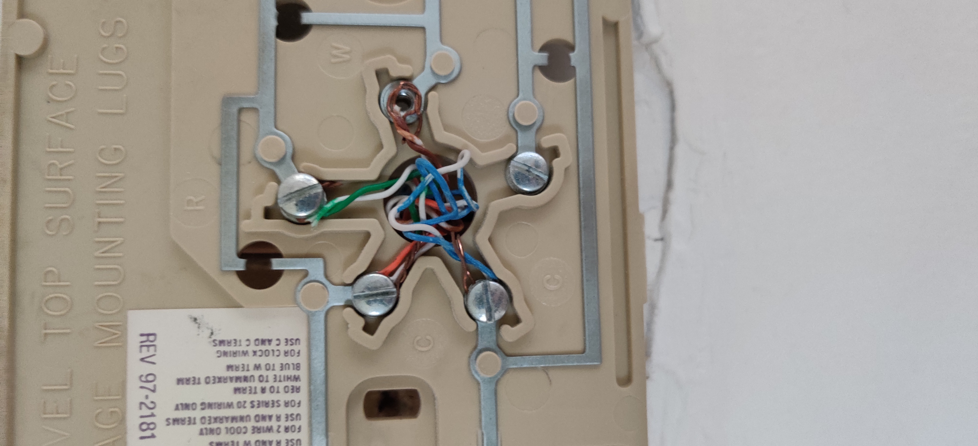 I am replacing an old Honeywell Chronotherm Thermostat with Nest. Need help wiring. - Google