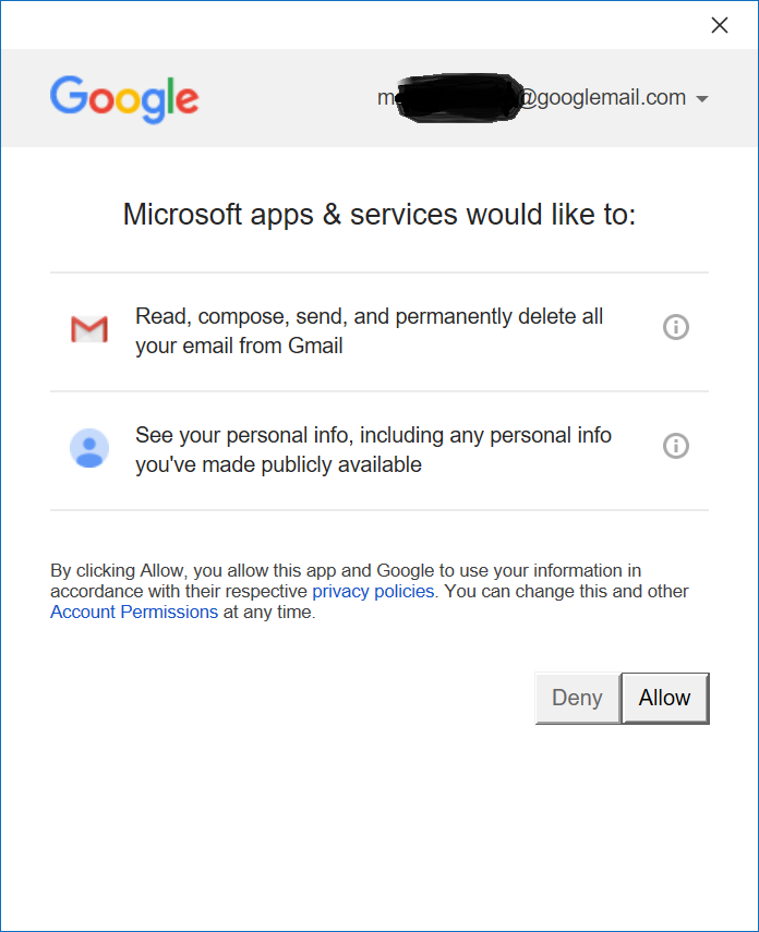 Gmail On Outlook Apps Services Loop Google Account Community