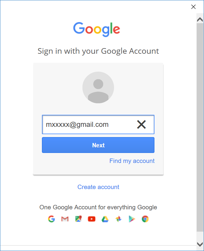 Gmail account