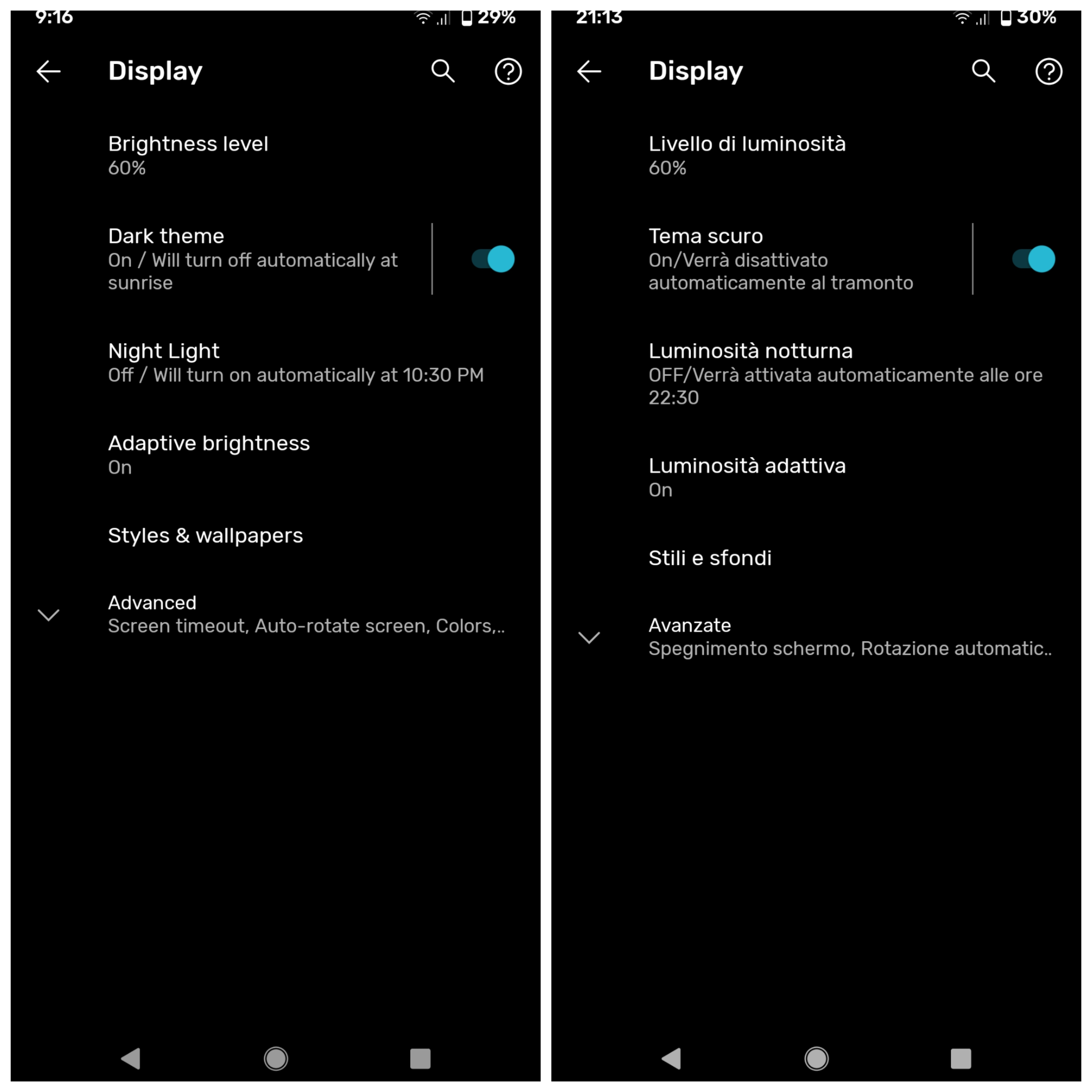Pixel 3a Tema Scuro Bug O Errore Traduzione Pixel Phone Community