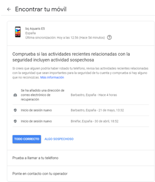 No Puedo Encontrar Mi Telefono Perdido O Robado Cuenta De Google Community