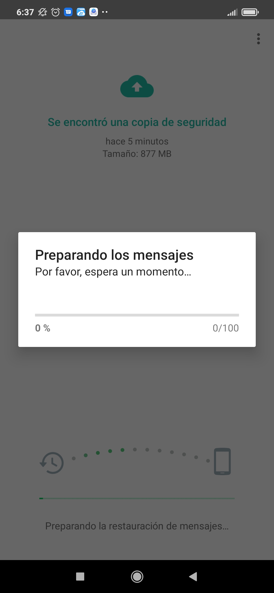 paridad paciente Andes Como restauró mi copia de whatsapp error al restaurar - Comunidad de Google  Drive