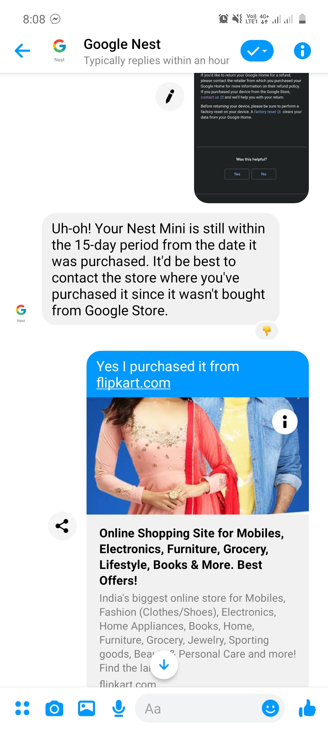 google home mini contacts