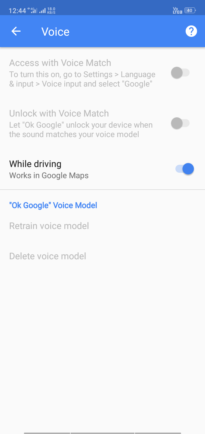 I Can T Enable To Use Access With Voice Match And Unlock With Voice I Also Unable To Retrain My Voice Option Google Assistant Community