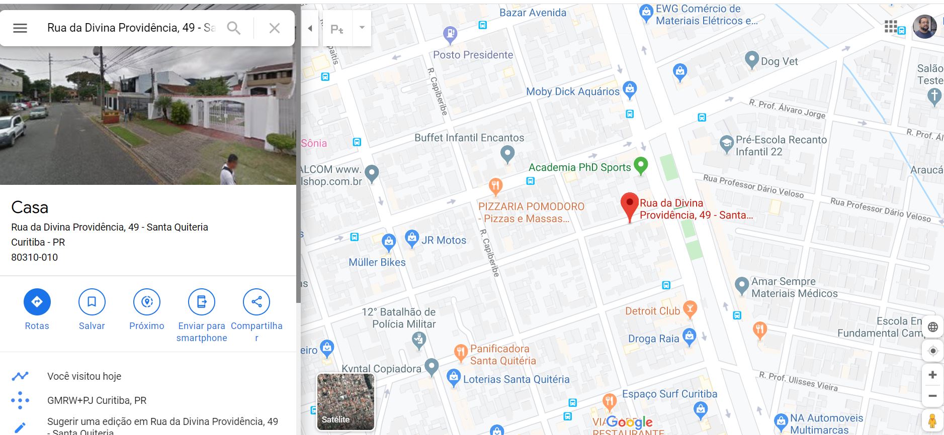 Localização muito errada - Comunidade Google Maps