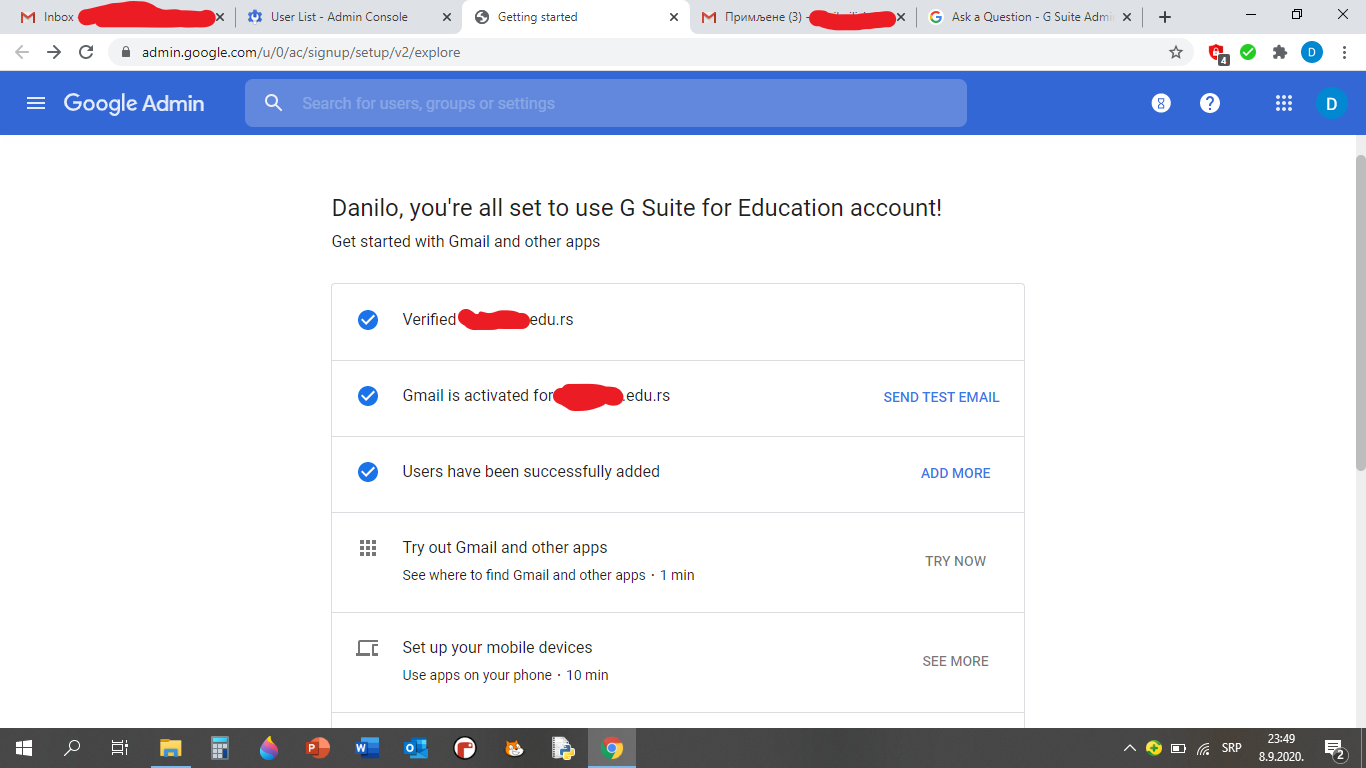 What is the limit of G Suite?