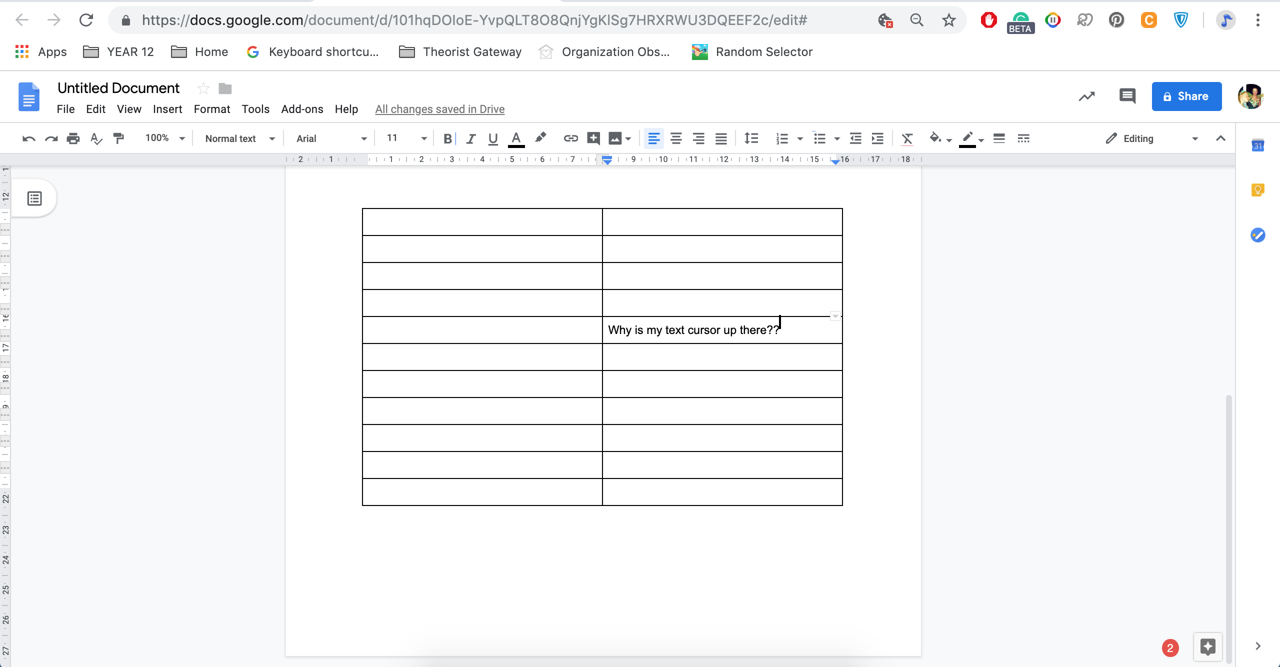 subscript letters on google docs for mac