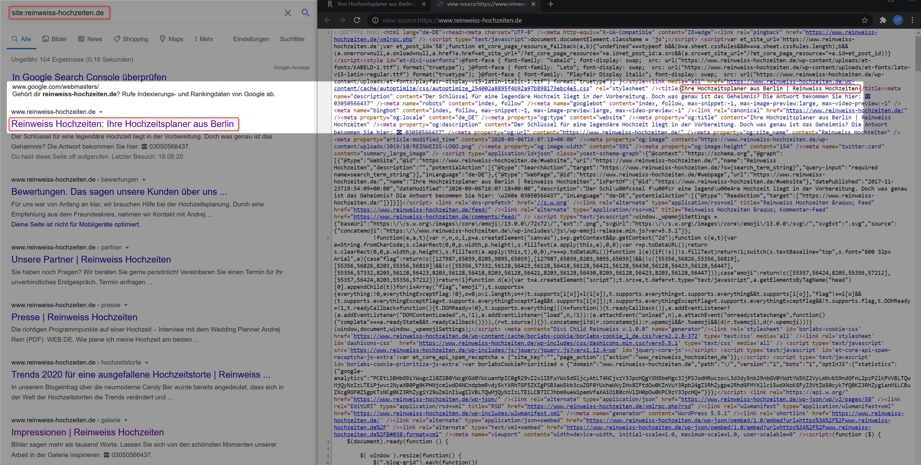 Warum wird der optimierte Titel in der SERP von Google falsch dargestellt?  - Google Search Central-Community
