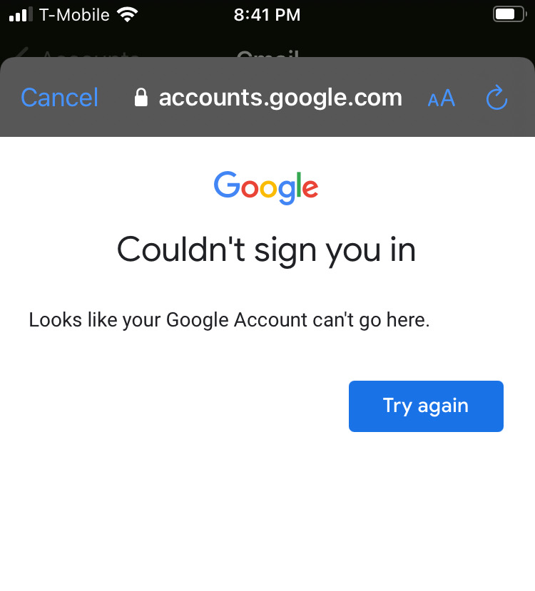 New gmail login