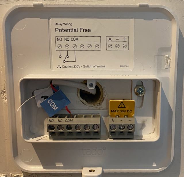 Opentherm Tado Wired Combi Boiler Tado Starter Kit Installation