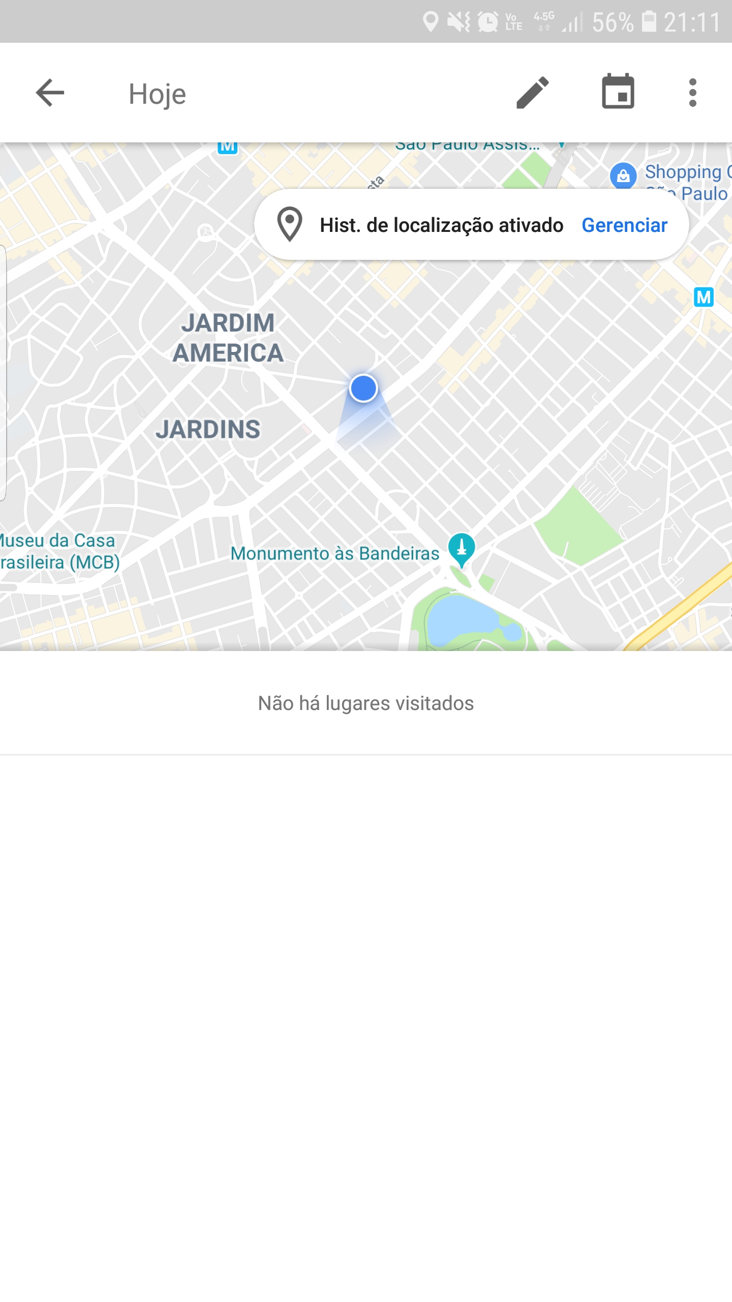 Não consigo ativar o histórico de navegação para ter acesso à linha do  tempo - Comunidade Google Maps