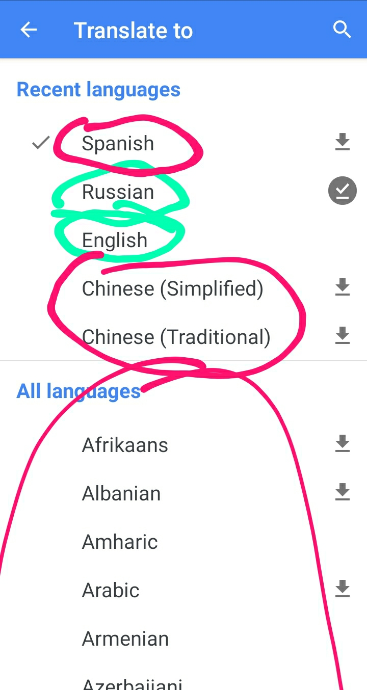 Google translate english to chinese simplified