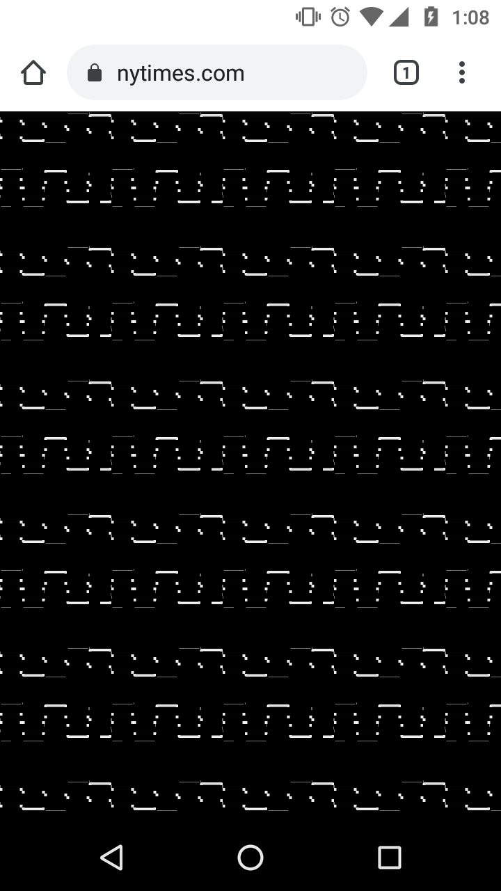Glitching mobile browser display - Google Chrome Community