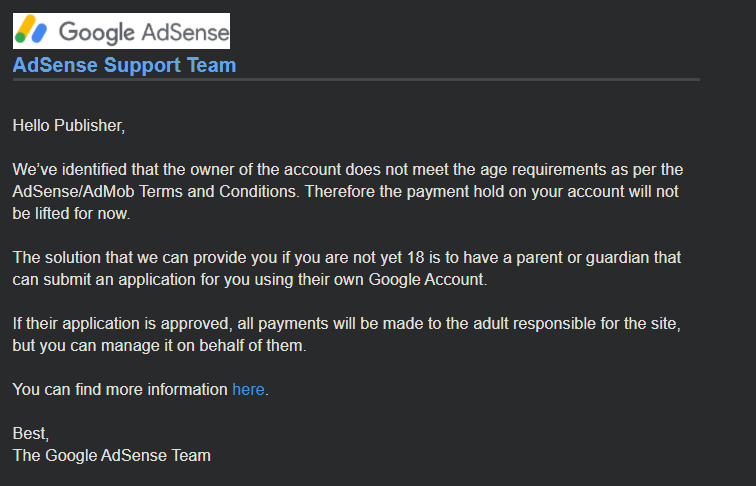 It is showing that our account is not verified because we are 