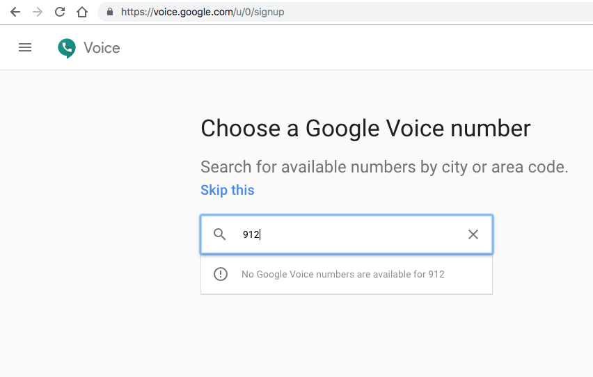 google voice login page