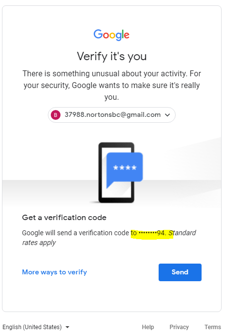 Get Rid Of Verification Number Or I Can T Change My Password Google Account Community