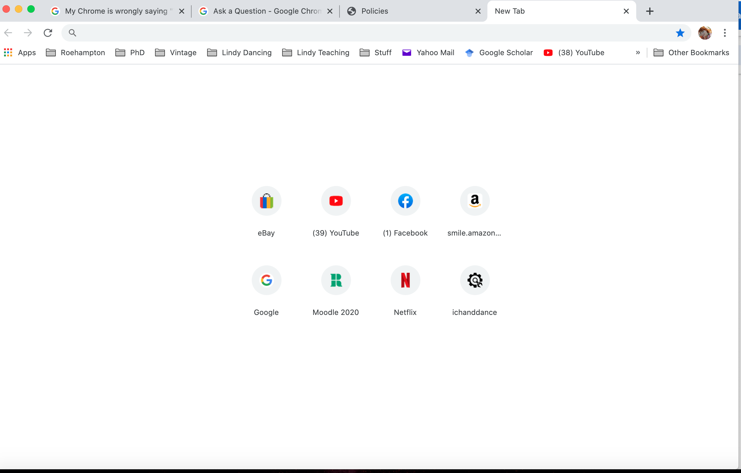 Why is there no search bar in Google Chrome?