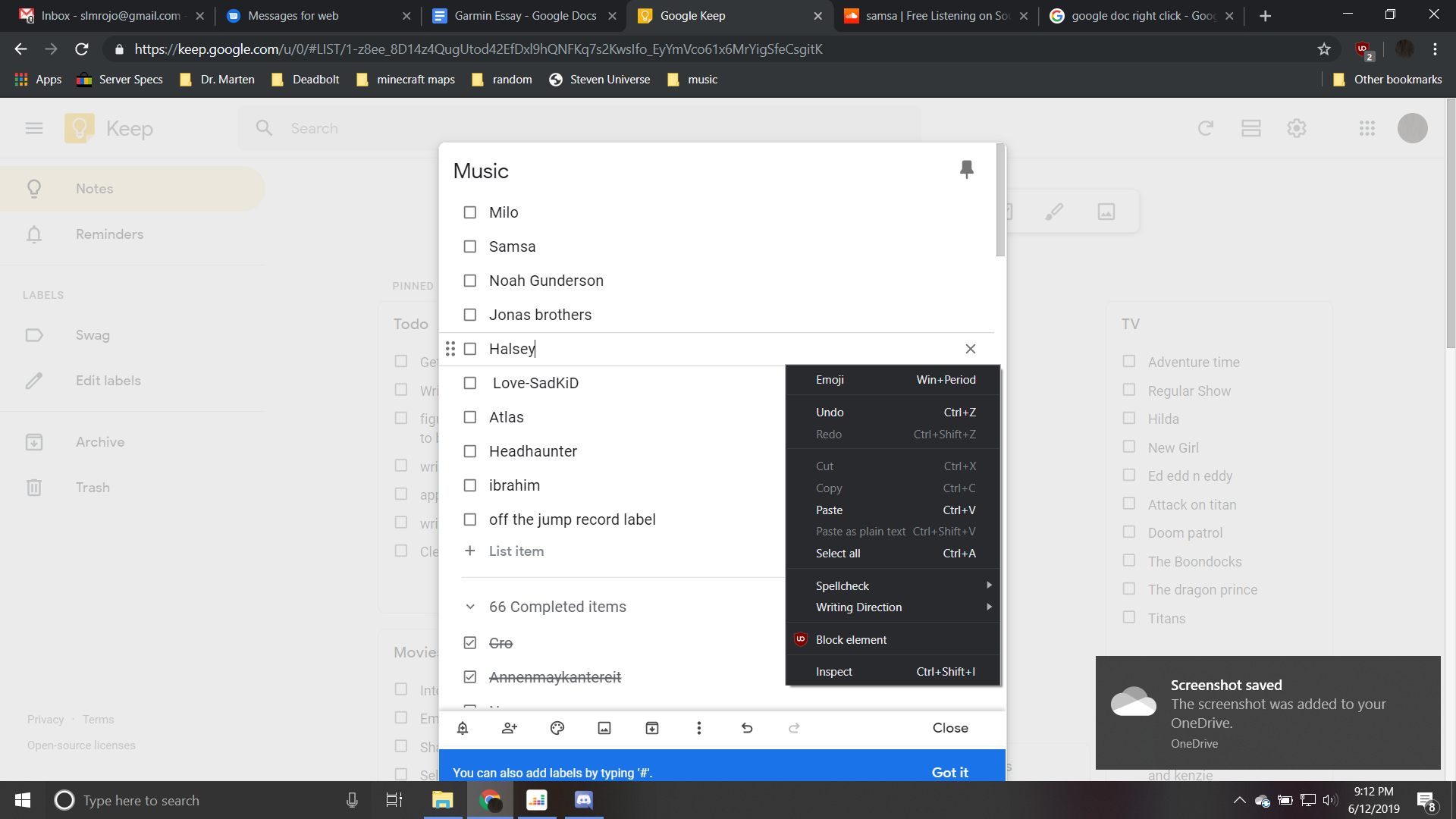 Could the size of the right click menu in google docs made 