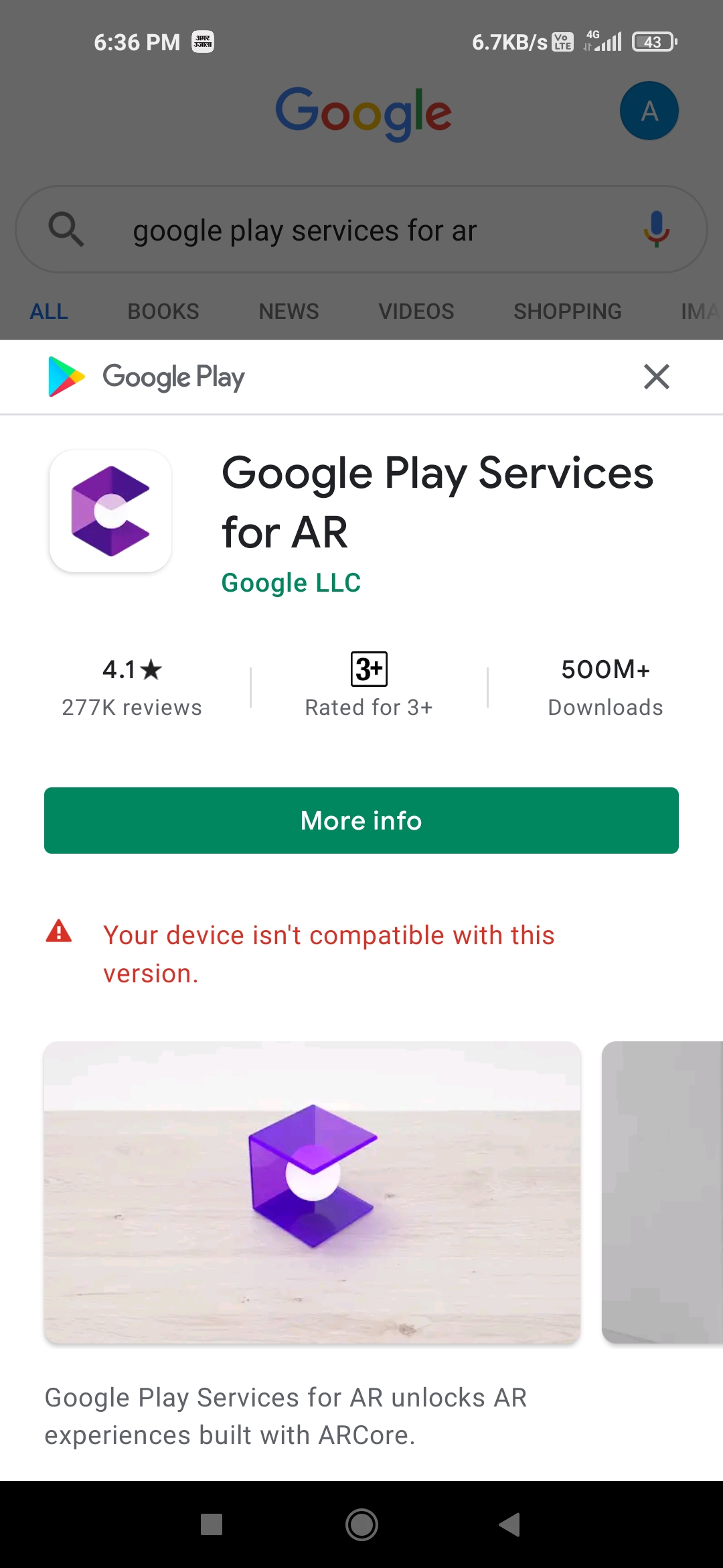 Google Play service for ar - Google Play Community