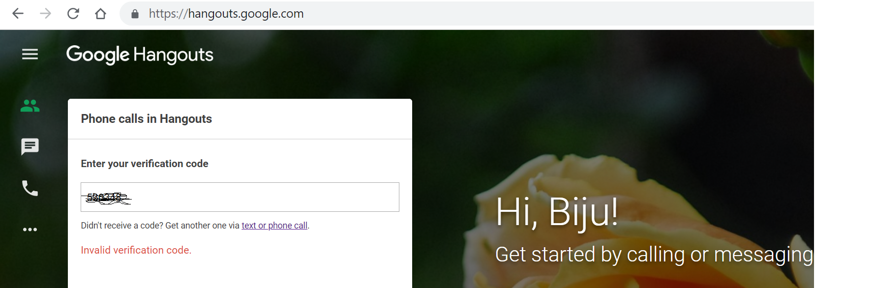 My Verification Code Received Is Invalid Hangouts Community