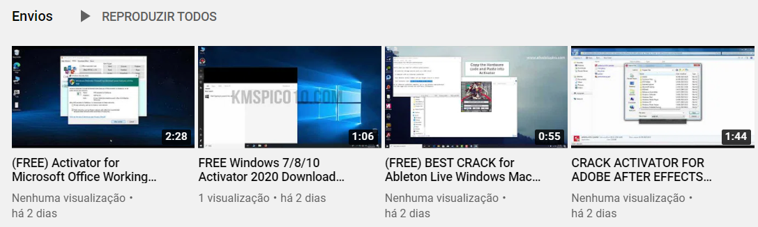 Como pesquisar vídeos no meu canal do  