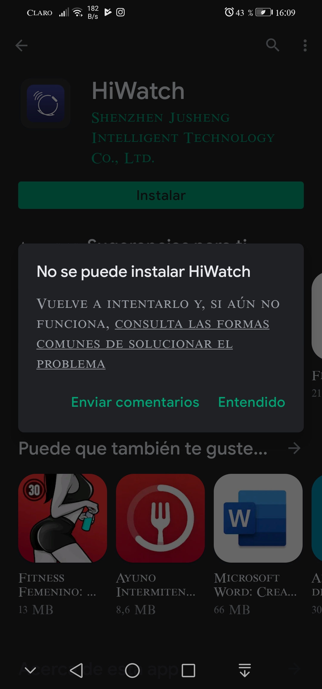 Quiero saber porque la aplicacion hiwatch no puedo descargarla en mi celular  huawei p30lite - Comunidad de Google Play