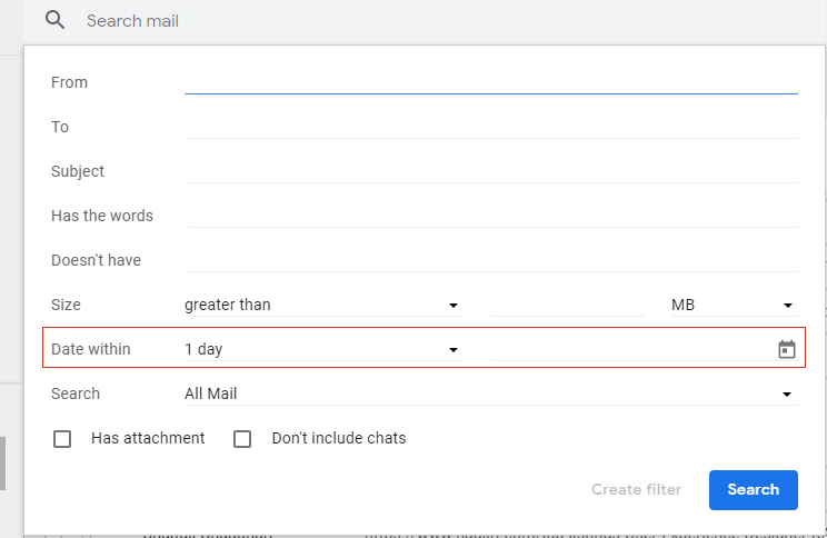 Does Gmail Have A Date Range Picker If We Want To Search An Email Within A Date Range Then What Gmail Community