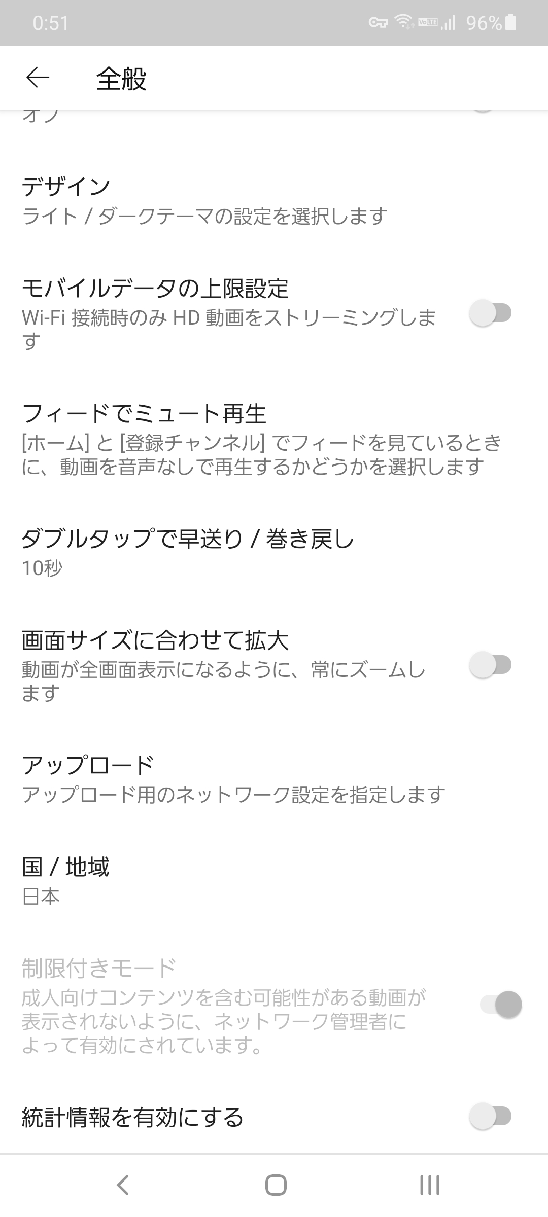 制限付きモードがonのままロックがかかっていて Offにできません 何故ですか ちなみにgoogleアカウントの生年月日は入力済ですし 管理者を確認しても管理者は存在しませんと回答がありました Youtube コミュニティ