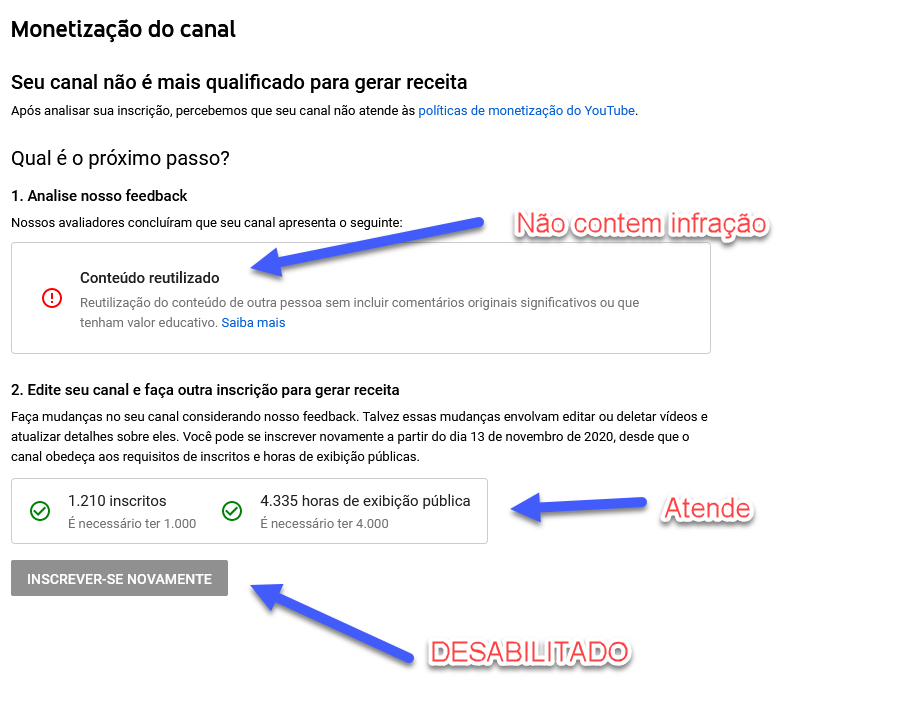 Por que os recursos não aparecem no site, como comentários e fórum da  equipe do canal? – Help Center