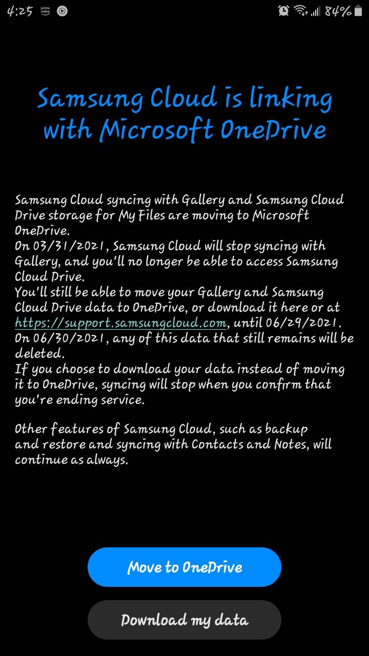 Is Samsung cloud same as Google cloud?