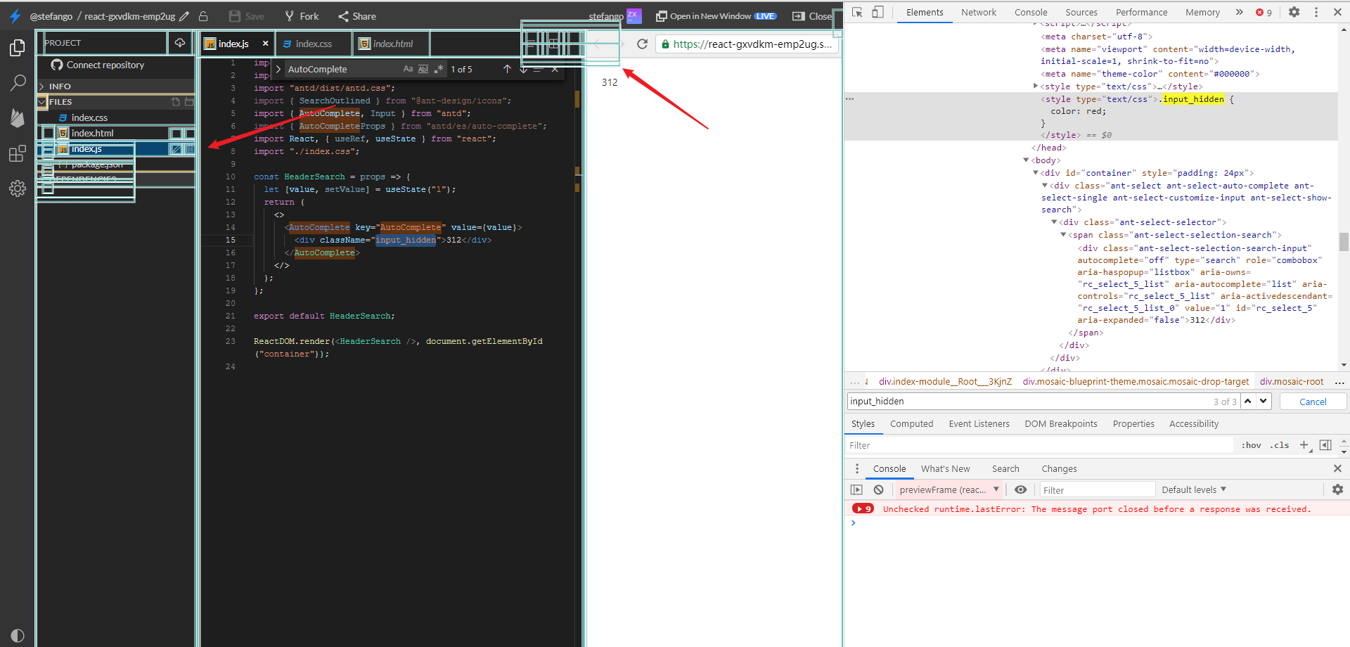 Bug: Strange lines in the page · Issue #20334 · facebook/react · GitHub
