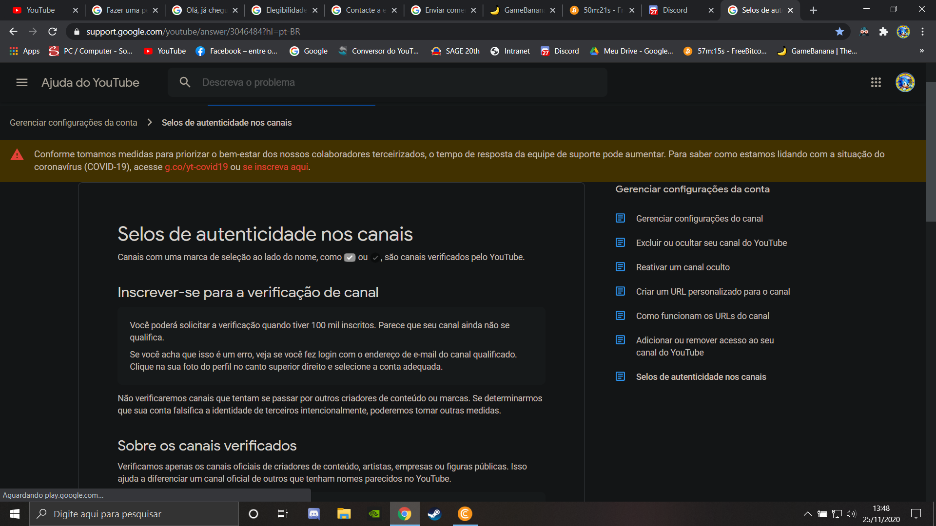 Eu não consigo criar a conta na steam, como eu crio a conta? - Comunidade  Conta do Google